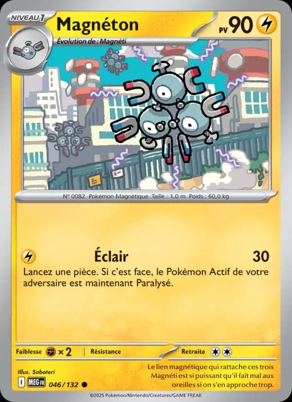 Carte Pokémon Magnéton 46