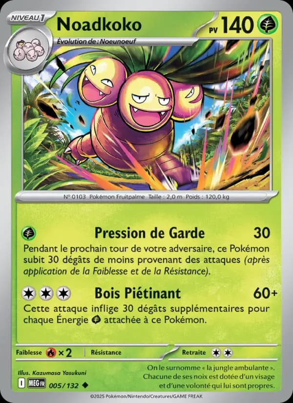 Carte Pokémon Noadkoko 5