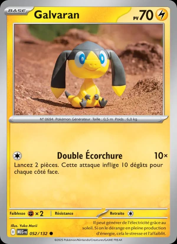 Carte Pokémon Galvaran 52