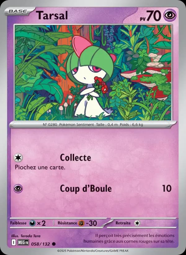 Carte Pokémon Tarsal 58