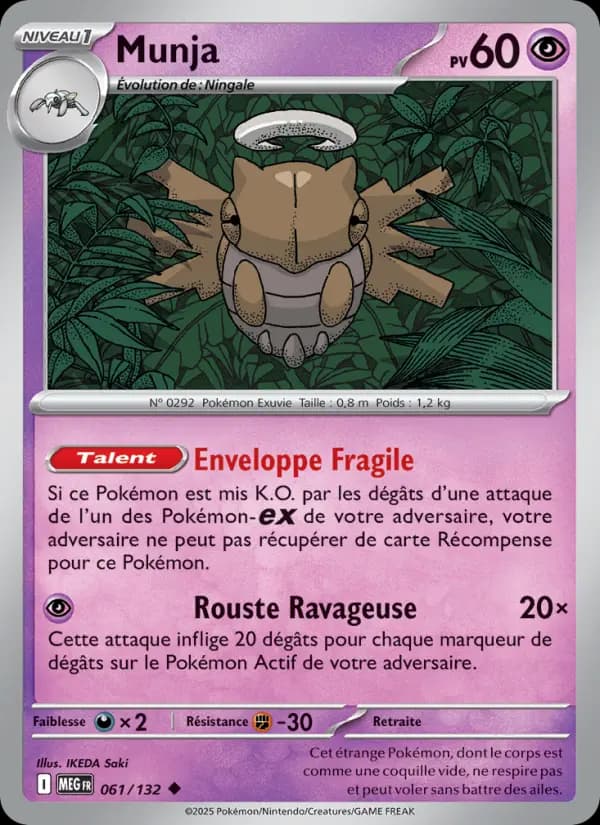 Carte Pokémon Munja 61