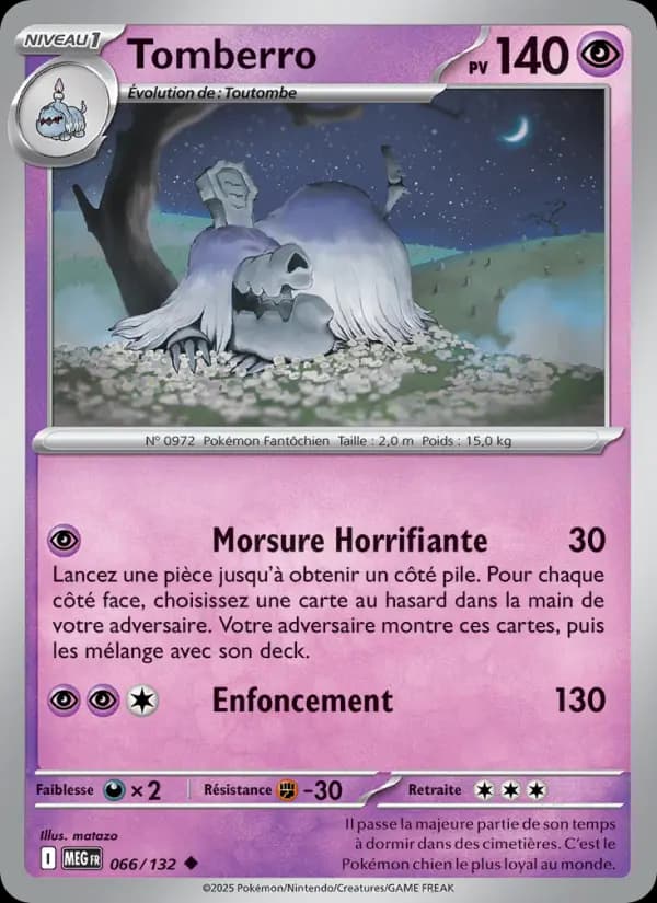 Carte Pokémon Tomberro 66