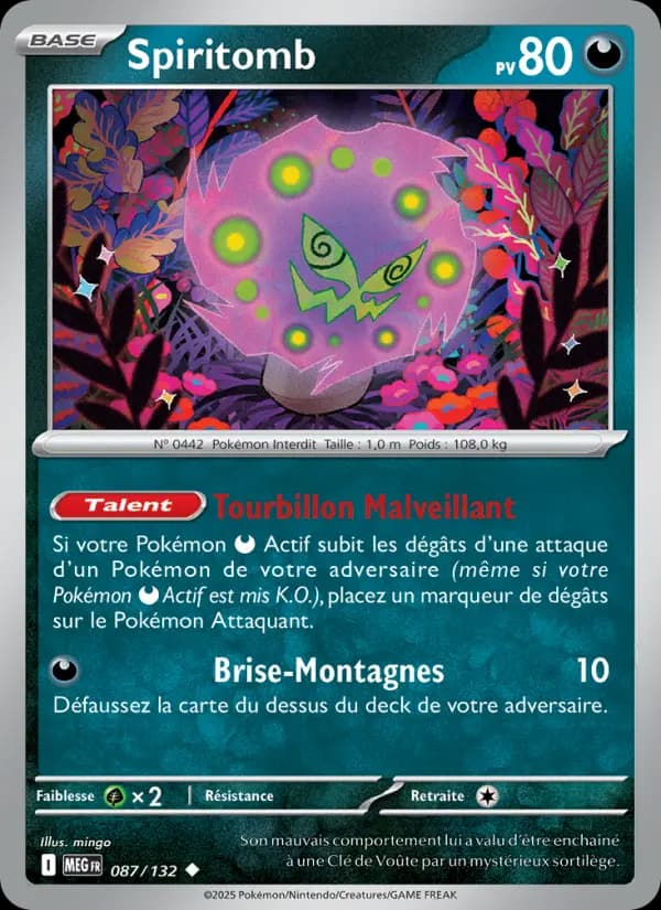 Carte Pokémon Spiritomb 87