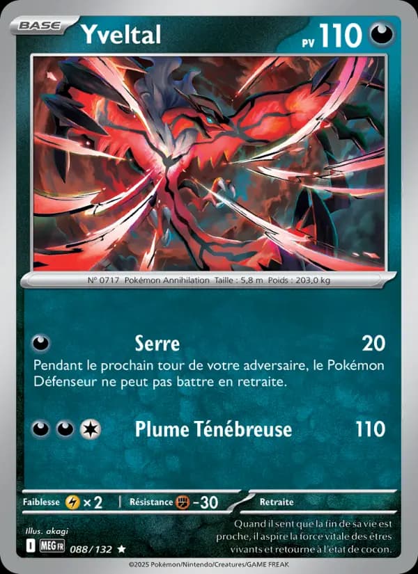 Carte Pokémon Yveltal 88