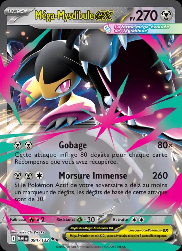 Carte Pokémon Méga-Mysdibule ex 94