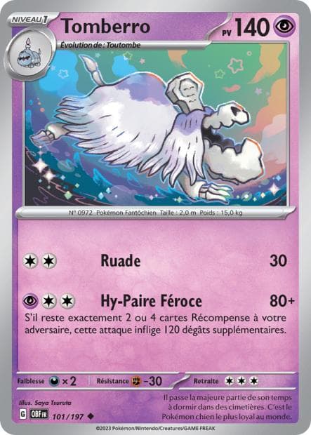 Carte Pokémon Tomberro 101