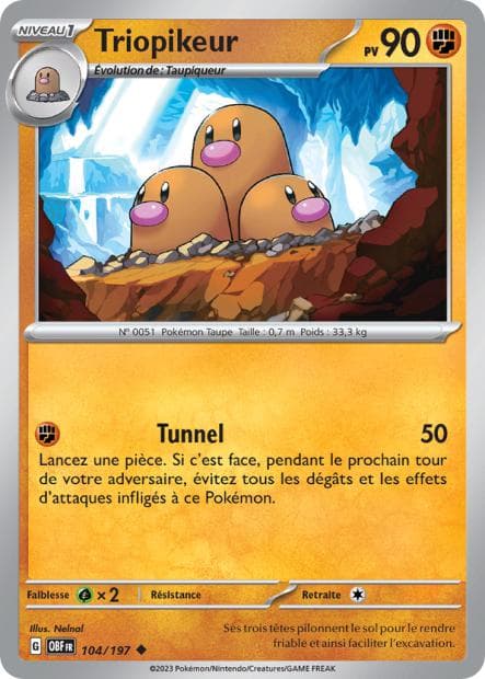 Carte Pokémon Triopikeur 104