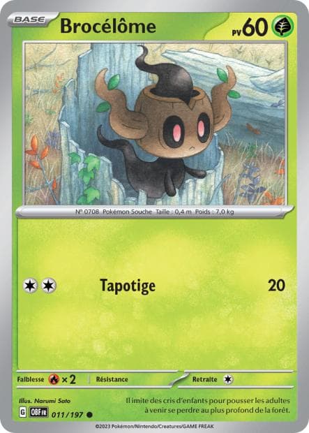 Carte Pokémon Brocélôme 11