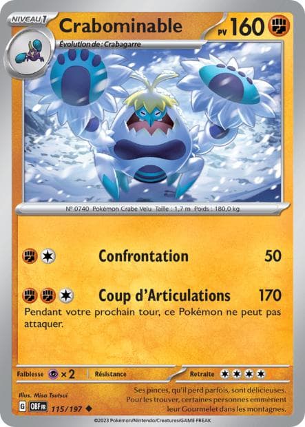 Carte Crabominable la plus chère