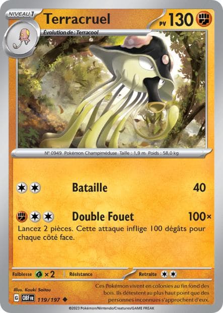 Carte Pokémon Terracruel 119