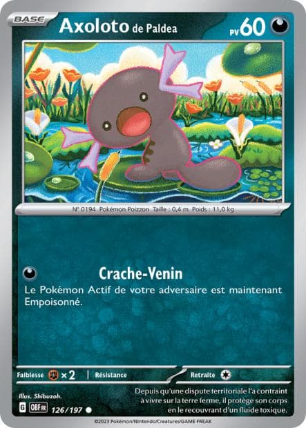 Carte Pokémon Axoloto de Paldea 126