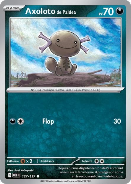 Carte Pokémon Axoloto de Paldea 127