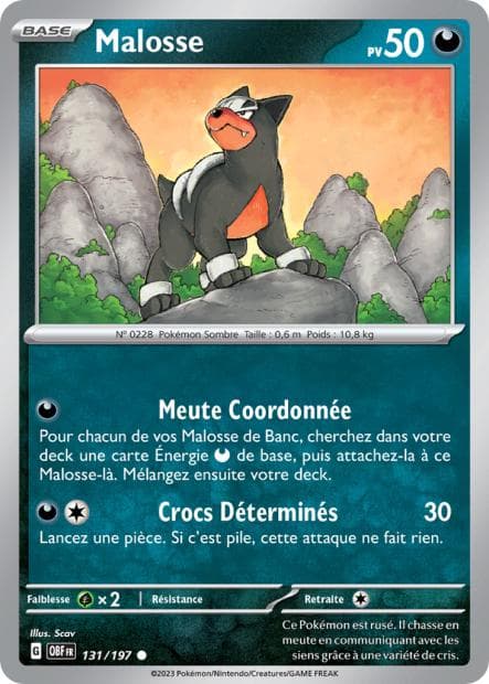 Carte Pokémon Malosse 131