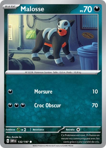 Carte Pokémon Malosse 132