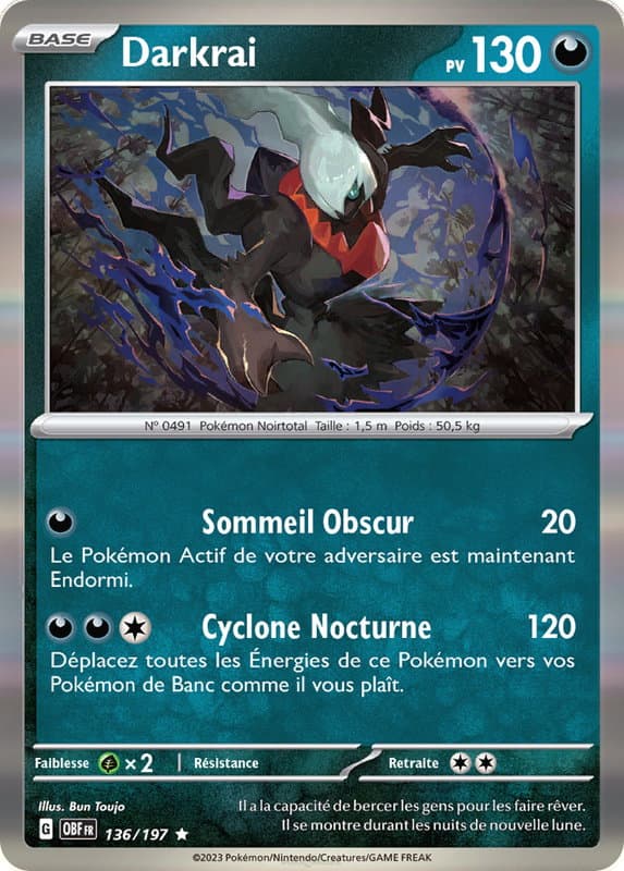 Carte Darkrai la plus chère