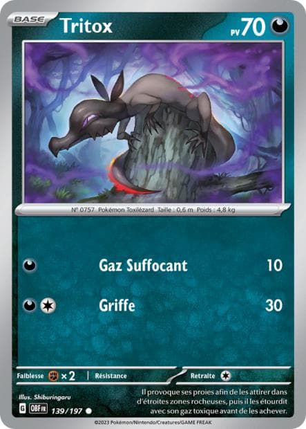 Carte Pokémon Tritox 139