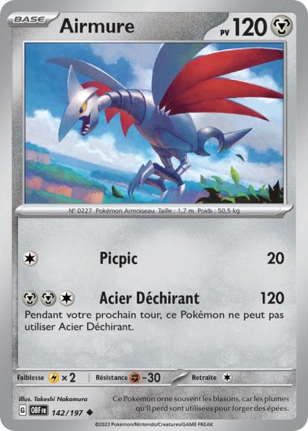 Carte Pokémon Airmure 142