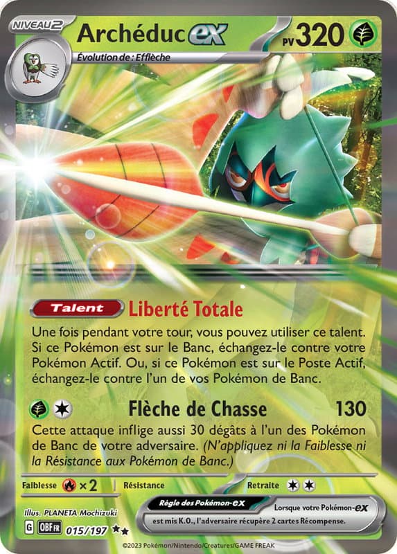Carte Pokémon Archéduc ex 15