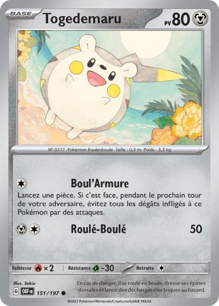 Carte Pokémon Togedemaru 151