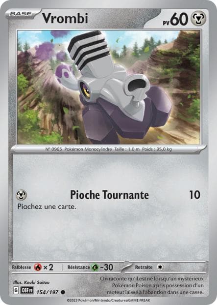 Carte Pokémon Vrombi 154