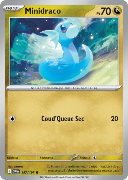 Carte Pokémon Minidraco 157
