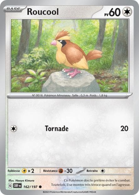 Carte Pokémon Roucool 162