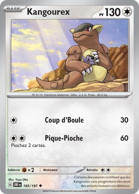 Carte Pokémon Kangourex 165
