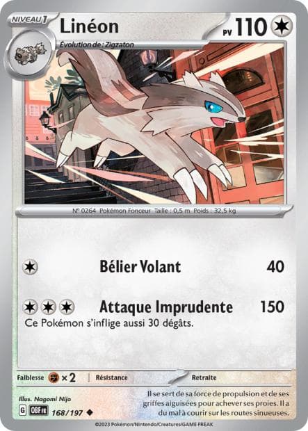 Carte Pokémon Linéon 168