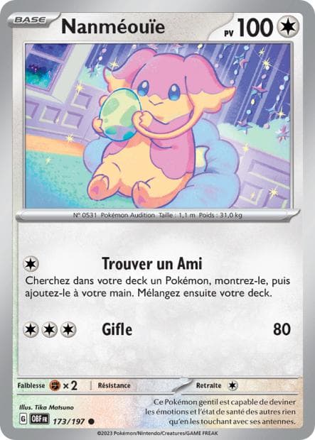 Carte Pokémon Nanméouïe 173