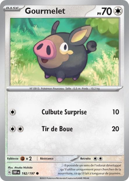 Carte Pokémon Gourmelet 182