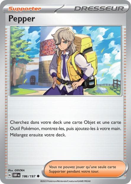 Carte Pokémon Pepper 186