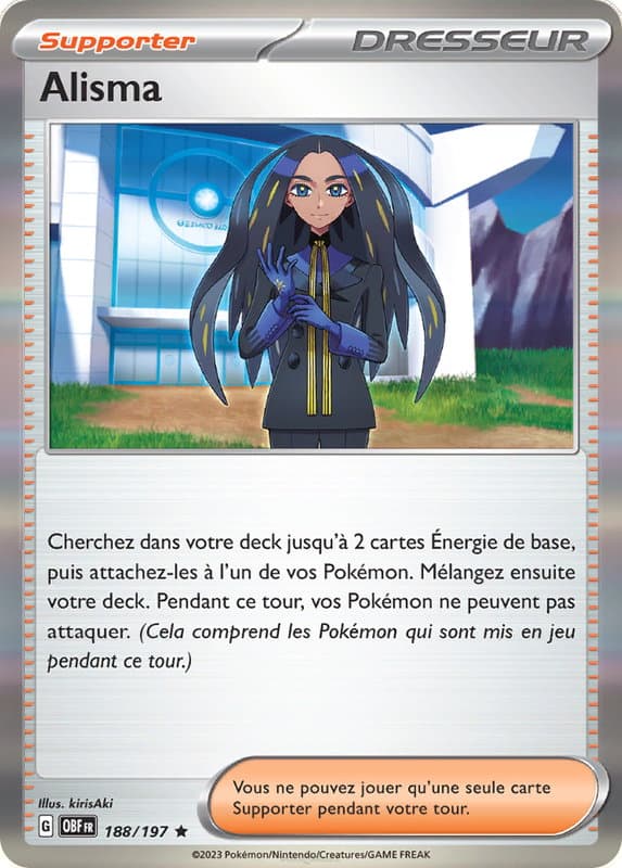 Carte Pokémon Alisma 188