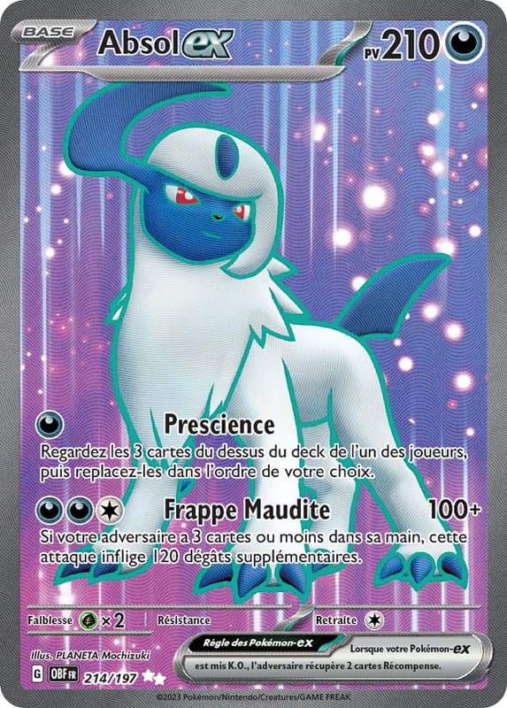 Carte Pokémon Absol ex 214