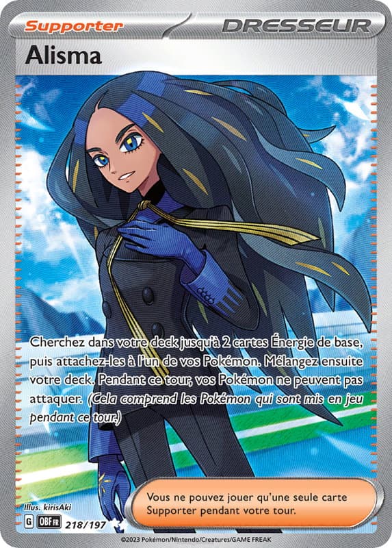 Carte Pokémon Alisma 218