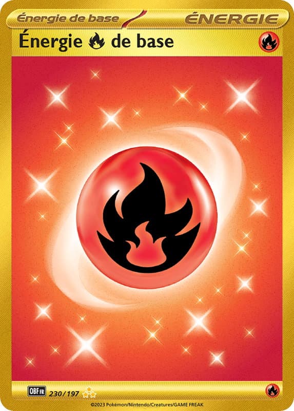 Carte Pokémon Énergie Feu de Base 230