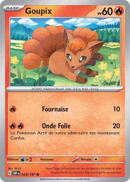 Carte Pokémon Goupix 28