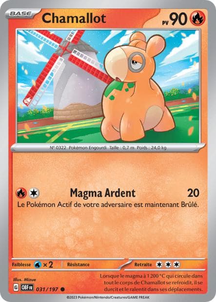 Carte Pokémon Chamallot 31