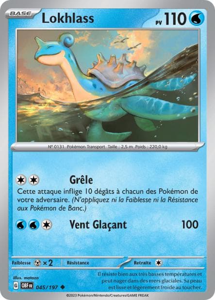 Carte Pokémon Lokhlass 45