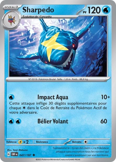 Carte Pokémon Sharpedo 47