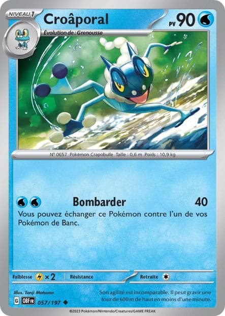 Carte Pokémon Croâporal 57