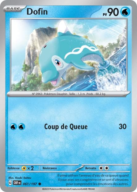 Carte Pokémon Dofin 61