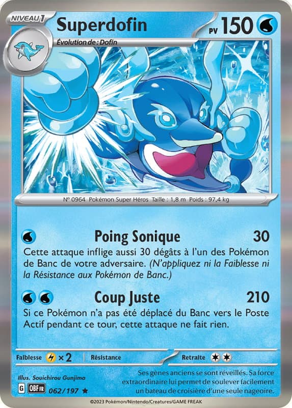 Carte Pokémon Superdofin 62