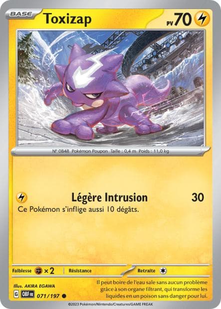 Carte Toxizap la plus chère