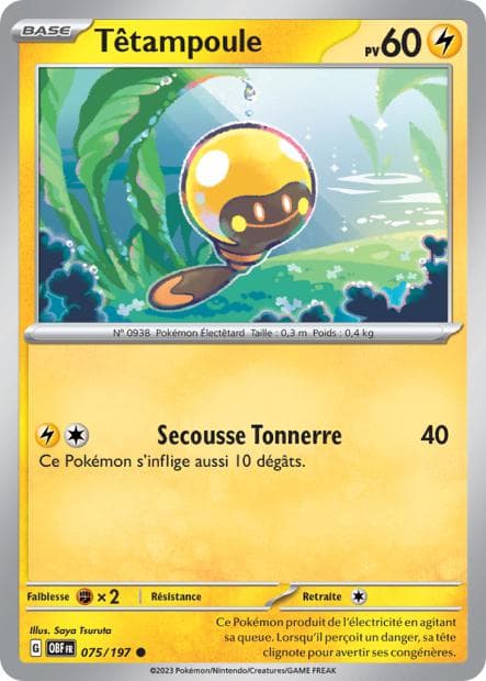 Carte Pokémon Têtampoule 75