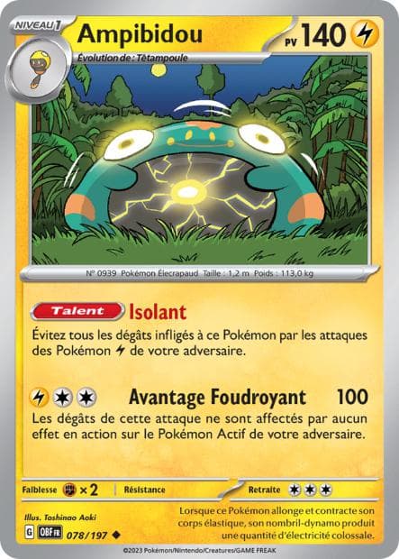 Carte Pokémon Ampibidou 78