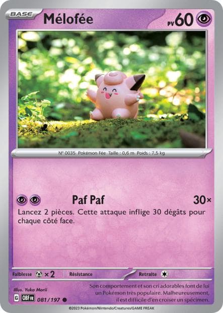 Carte Pokémon Mélofée 81