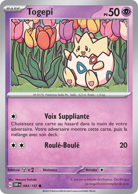 Carte Togepi la plus chère