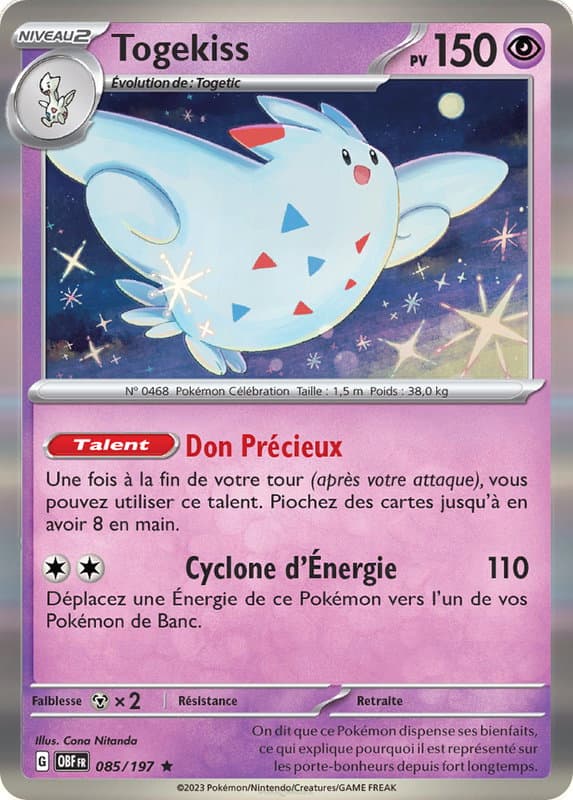 Carte Pokémon Togekiss 85
