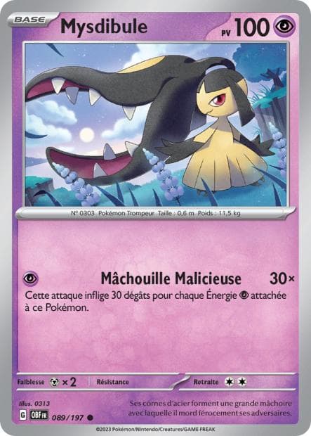 Carte Pokémon Mysdibule 89