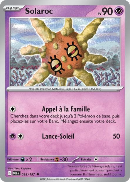 Carte Solaroc la plus chère